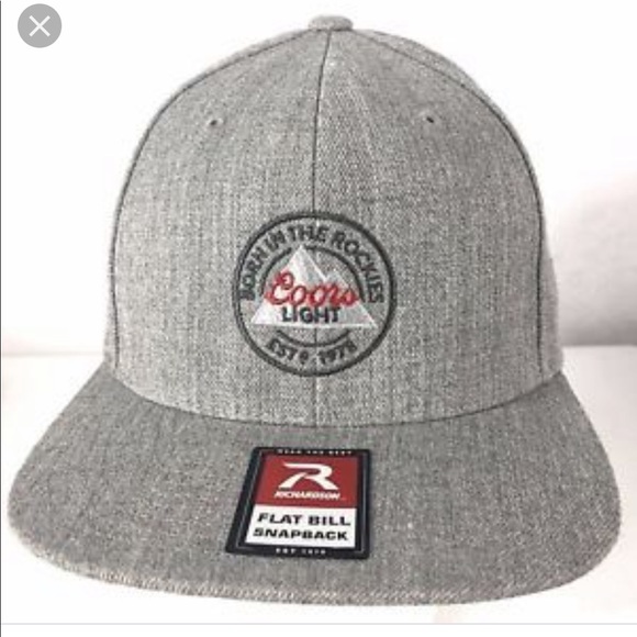 coors light flat bill hat